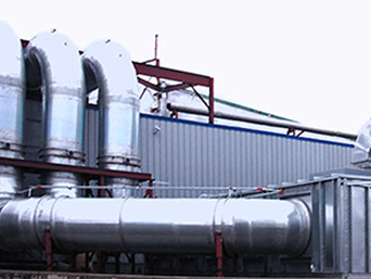 Air emissions treatment for vehicle/construction equipment manufacturer