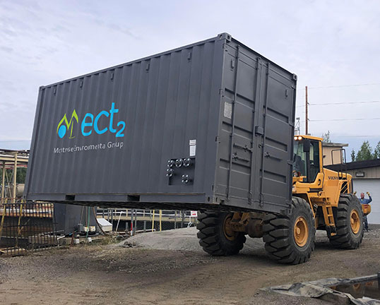The SORBIX™ M Series container arrives at the project site
